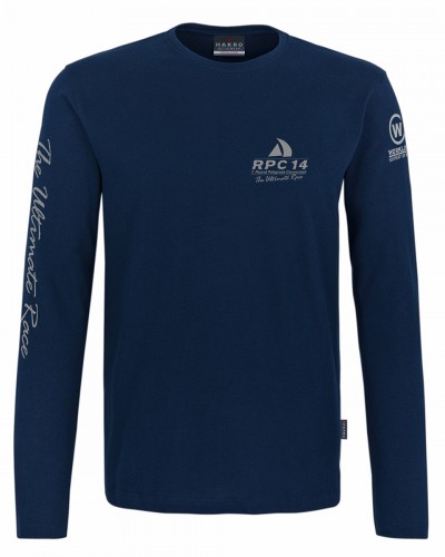 RPC Longsleeve T-Shirt in dunkelblau mit Silber Aufdruck
