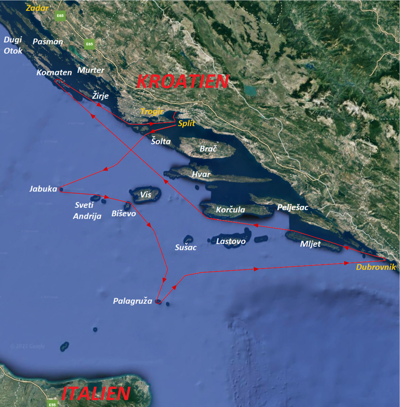 RPC 2023 - Die Neue Route mit Jabuka, Dubrovnik und den Kornaten